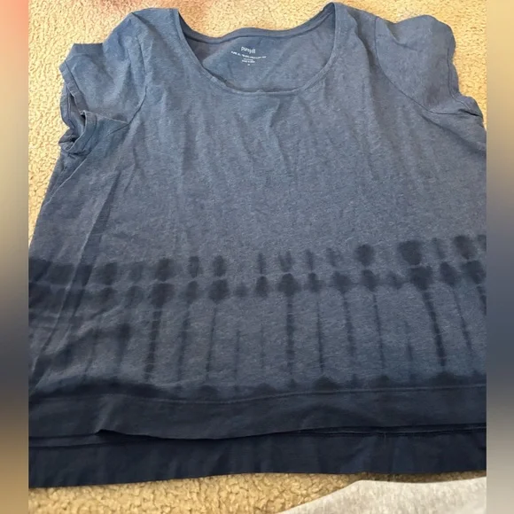 J. Jill Indigo Tie-Dye Short Sleeve Top - Picture 6 of 7